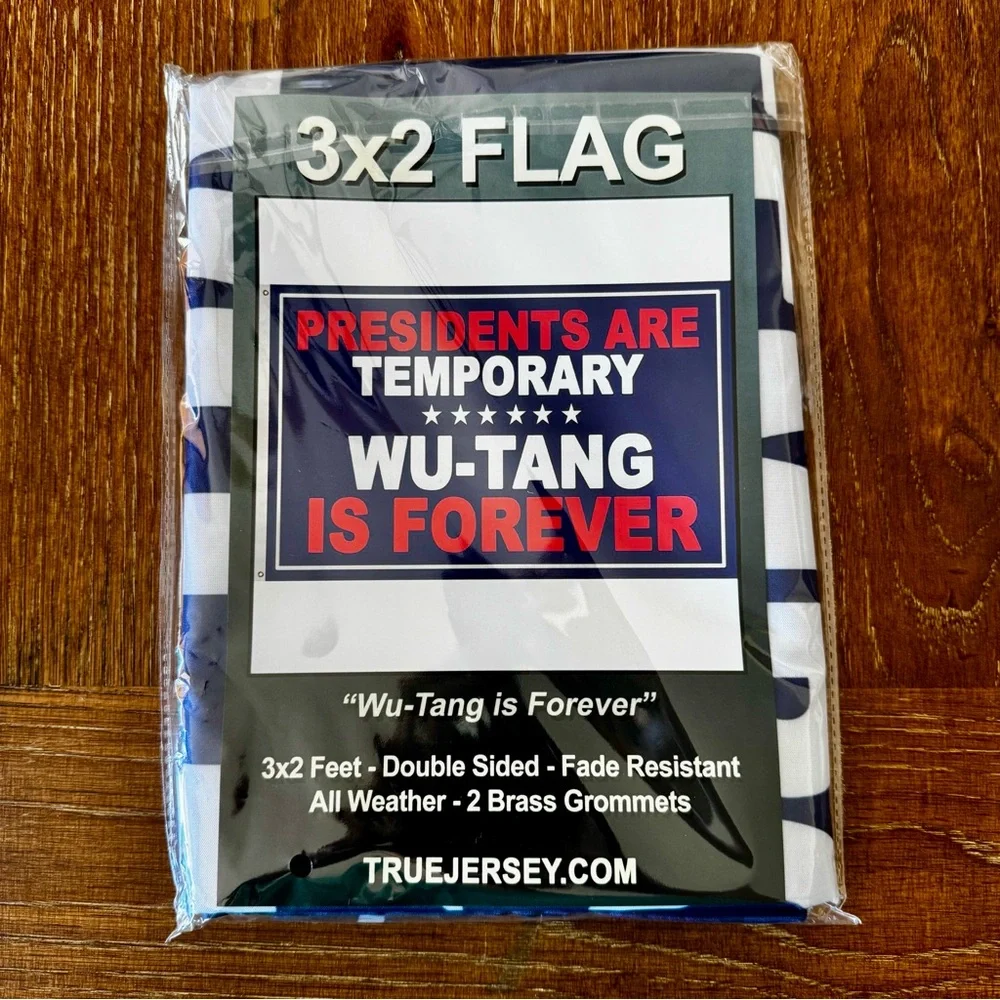 NIP Red white & blue WU-TANG IS FOREVER flag 3’X2’ - Picture 2 of 7